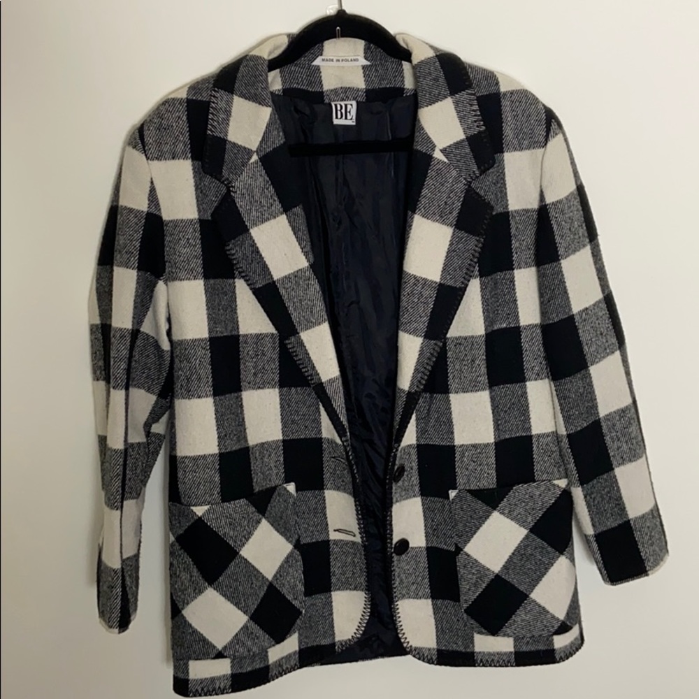 Vintage buffalo check blazer